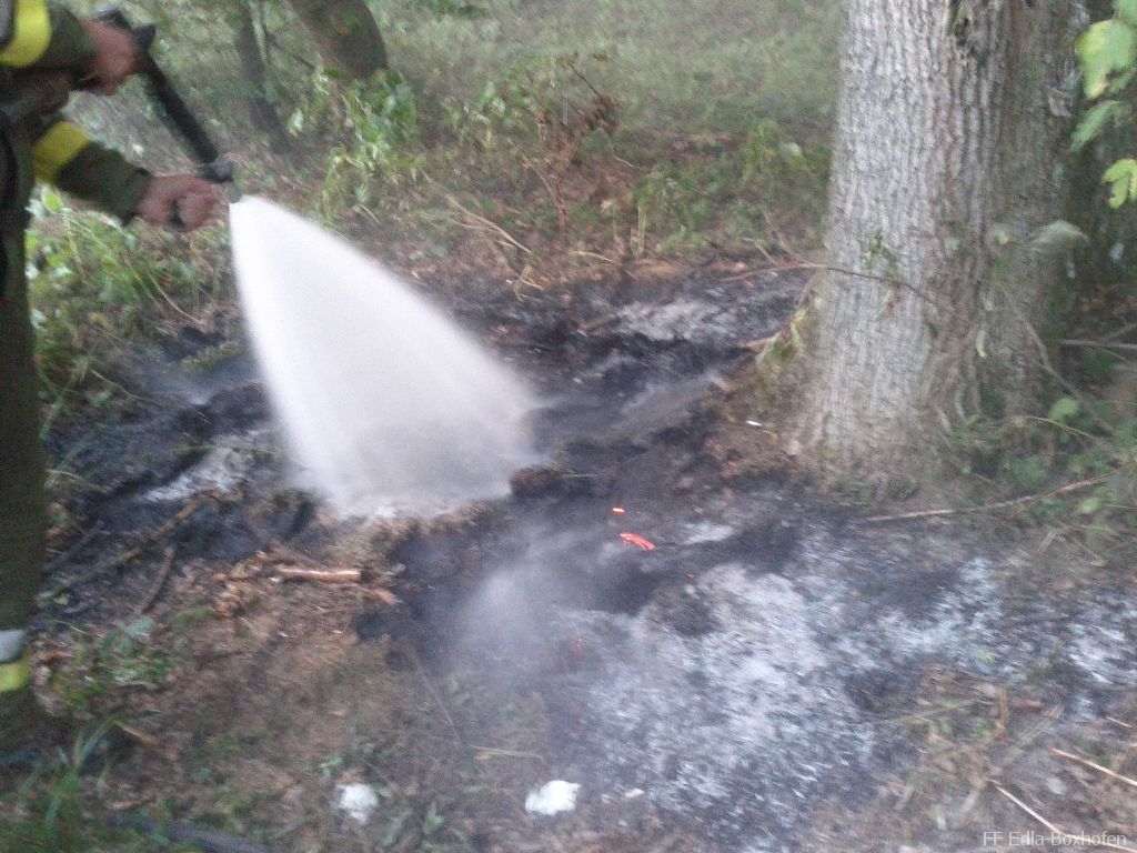 Brand eines Komposthaufen in Gigerreith